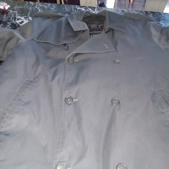 Vintage Pierre Cardin Black Trench Coat W/ Removeable Liner 40L - Picture 11 of 13